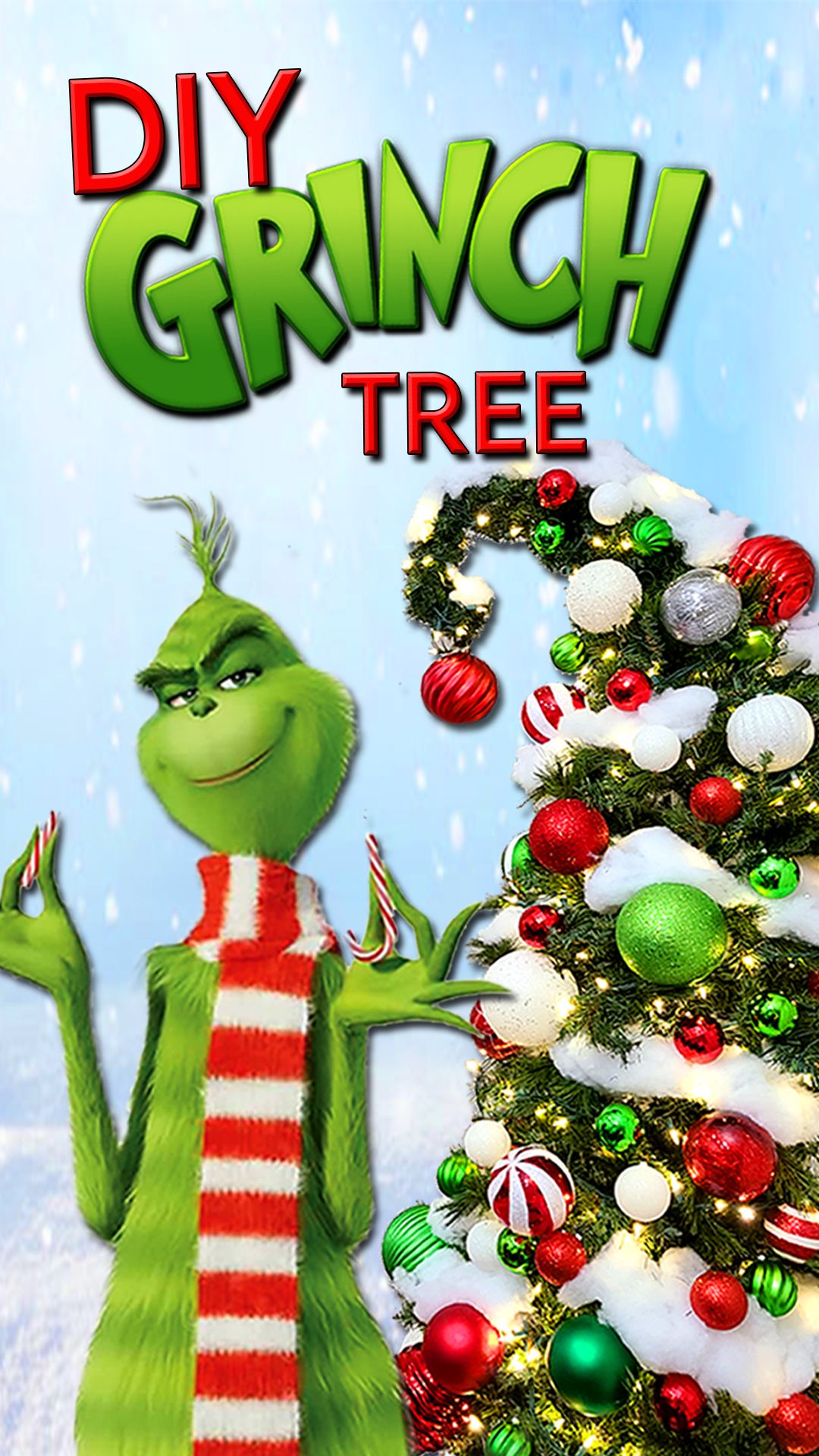 DIY Grinch Christmas Tree HD Wallpaper