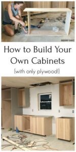 DIY Kitchen Cabinets,,{Made From Only Plywood,} Images