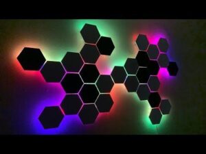 DIY RGB Lighting Smart Hex | Hexa | Hexagon LED Strip Panel Room Setup Ideas. Images
