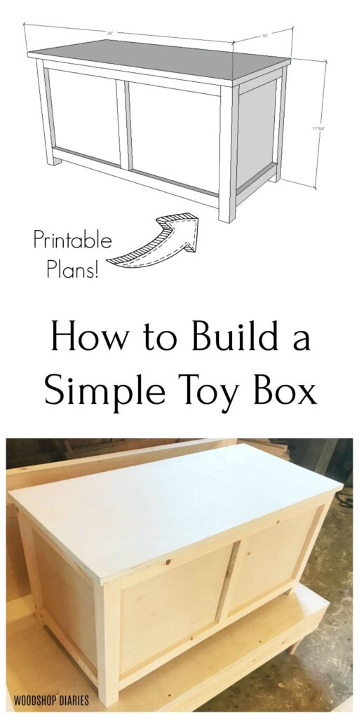 Diy Toy Boxprintable Planseasy Building Project Images