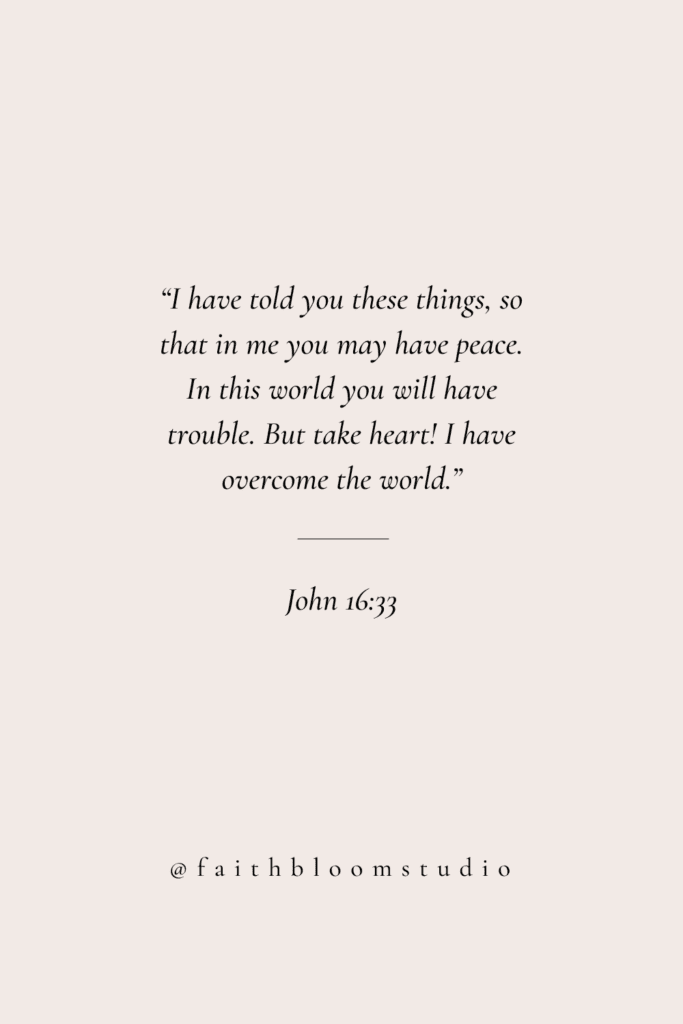 Daily Bible Verses | John 16:33