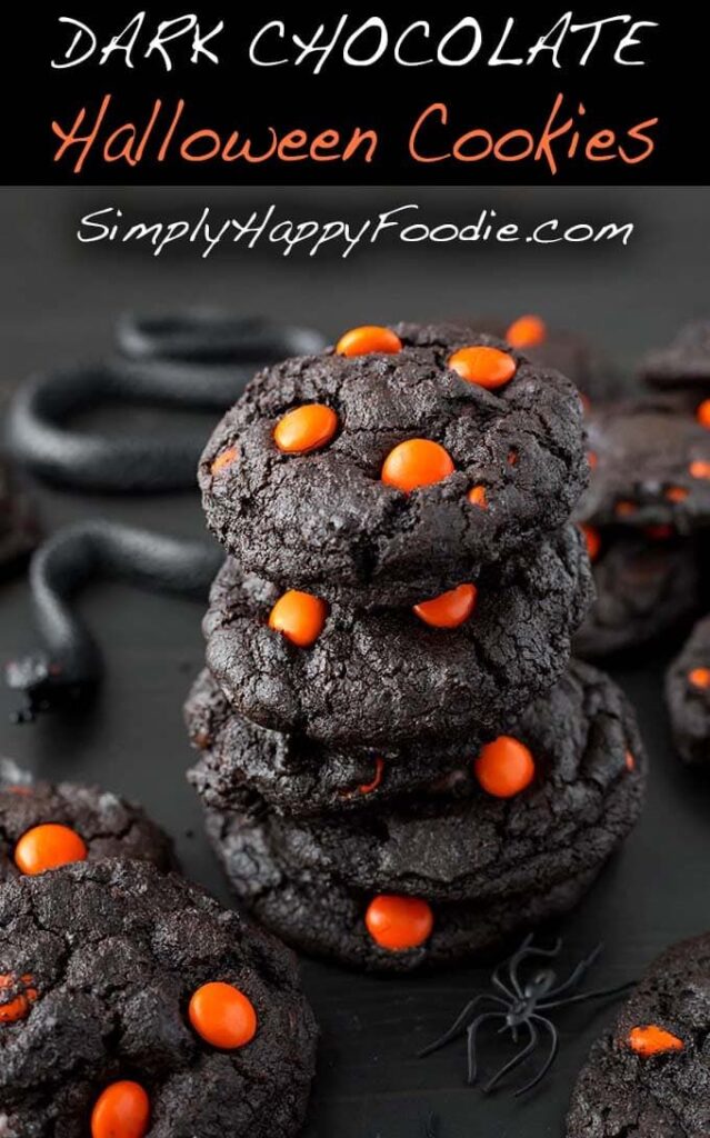 Dark Chocolate Halloween Cookies Simply Happy Foodie Images