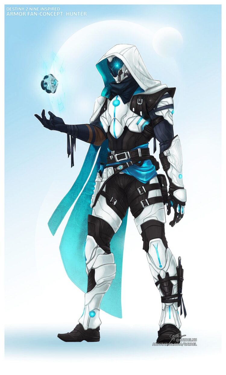 Destiny 2 - Hunter Armor Fan Concept &Quot;Nine&Quot;, Sayael Nu