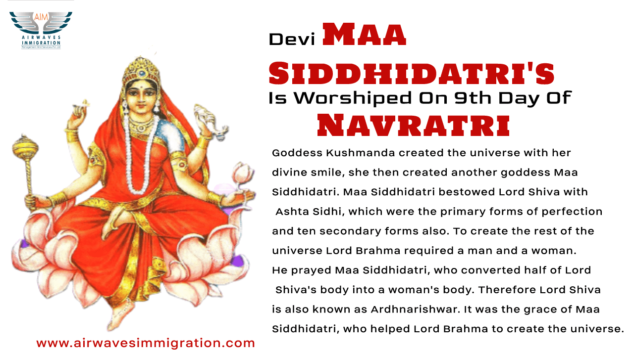 Devi Maa Siddhidatri's  Is Worshiped On 9th Day Of Navratri