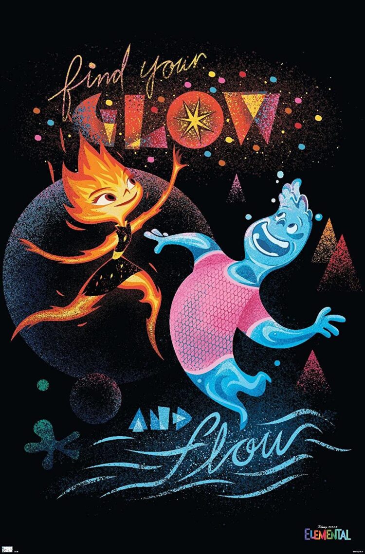 Disney Pixar Elemental - Find Your Glow Wall Poster