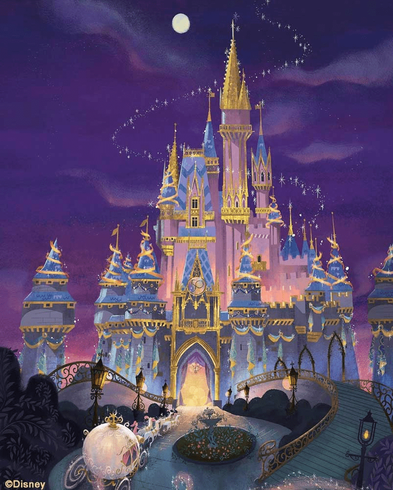 Disney Reveals Full Illustrations Of 50Th Anniversary Cinderella Castle