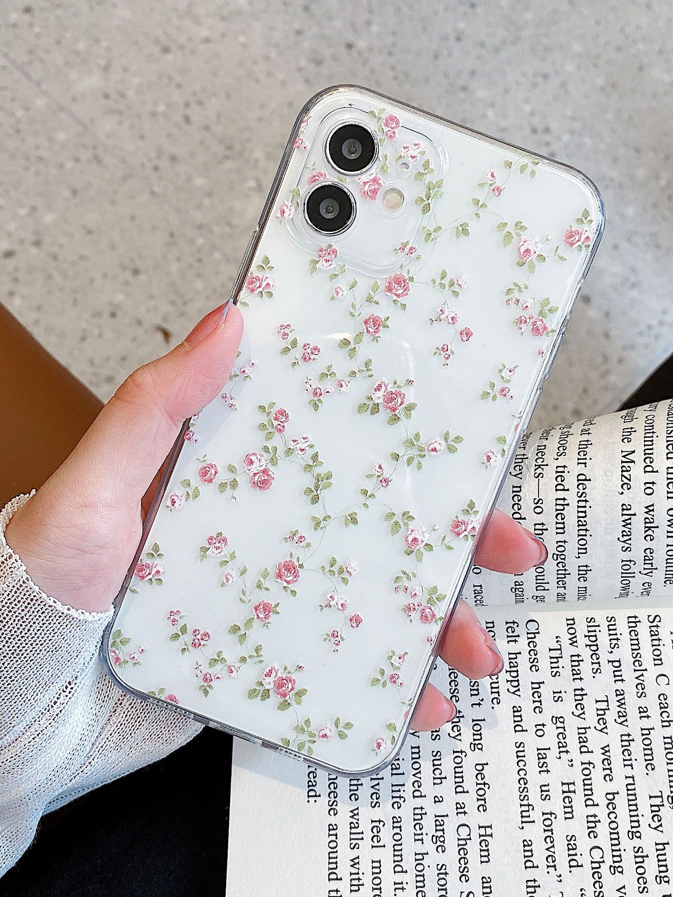 Ditsy Floral Clear Phone Case