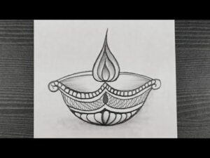 Diya Drawing For Diwali Festival || How To Draw Diya Drawing || Diwali Pencil Dr HD Wallpaper