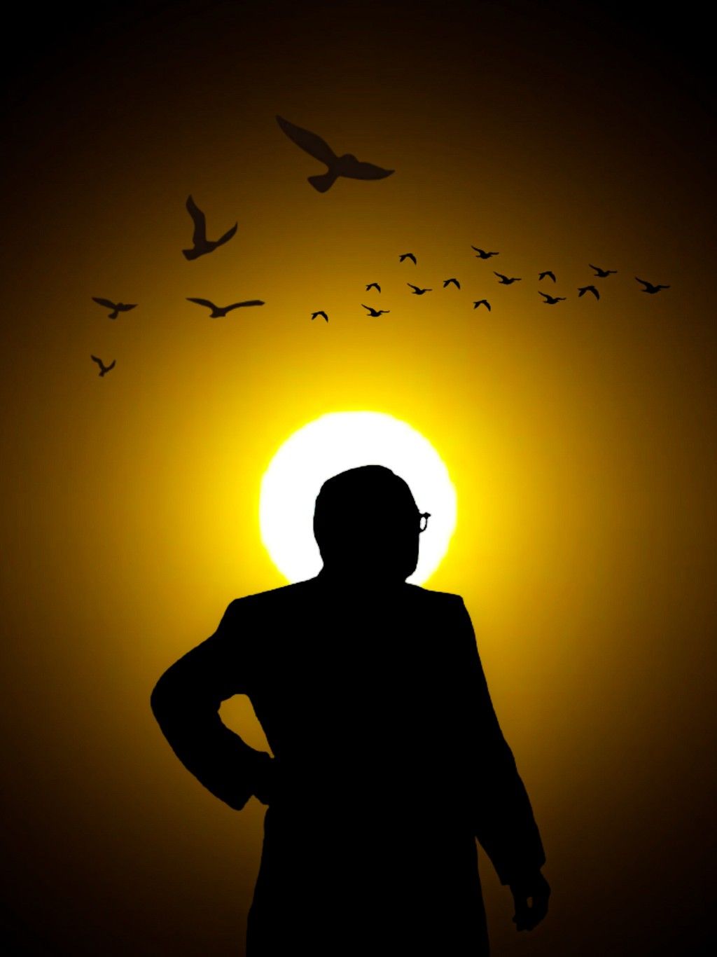 Dr Babasaheb Ambedkar Shadow Sunset