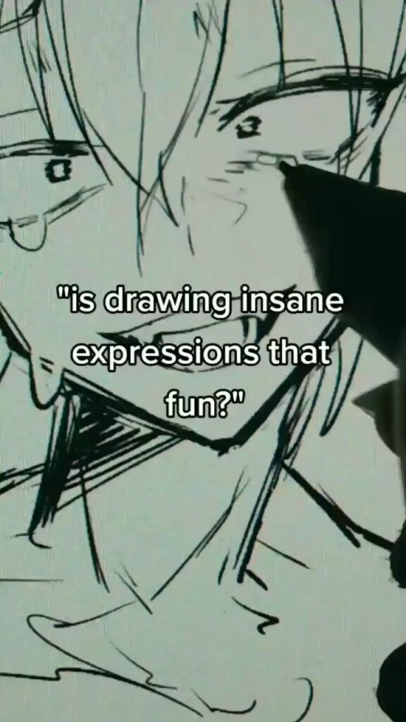 Drawing Insane Anime Expression - Easy Creative Drawing Ideas - Diy Drawing Pose