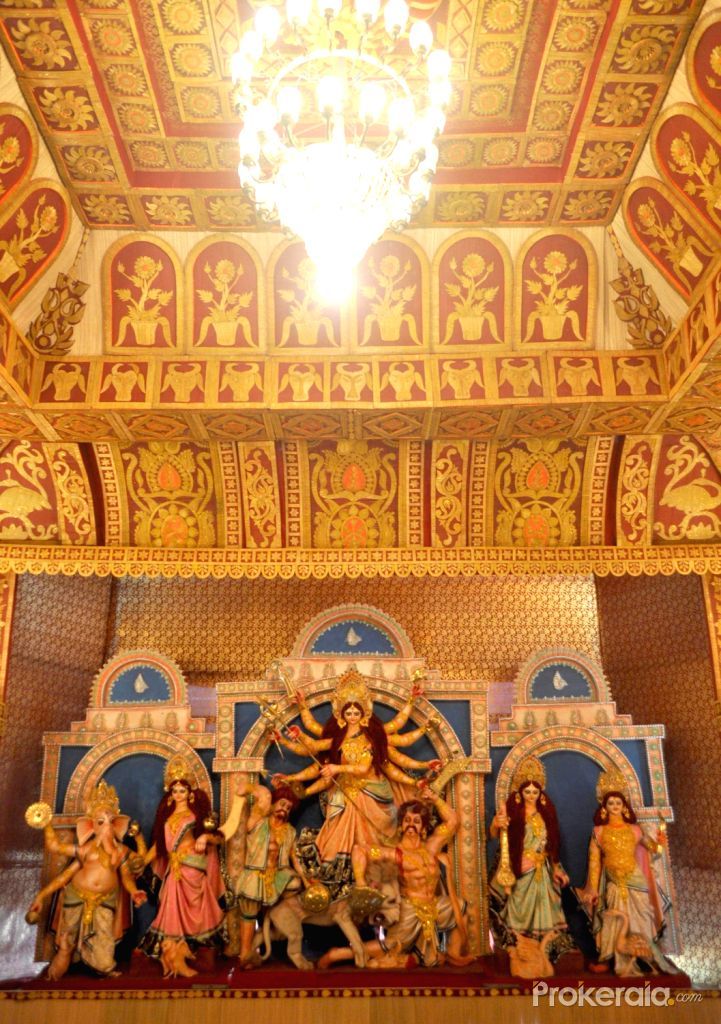 Durga Puja Pandal Resembling A Temple Images