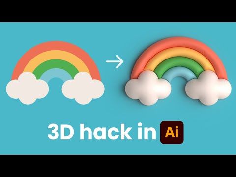 Easy 2D To 3D Illustration Hack For Beginners Adobe