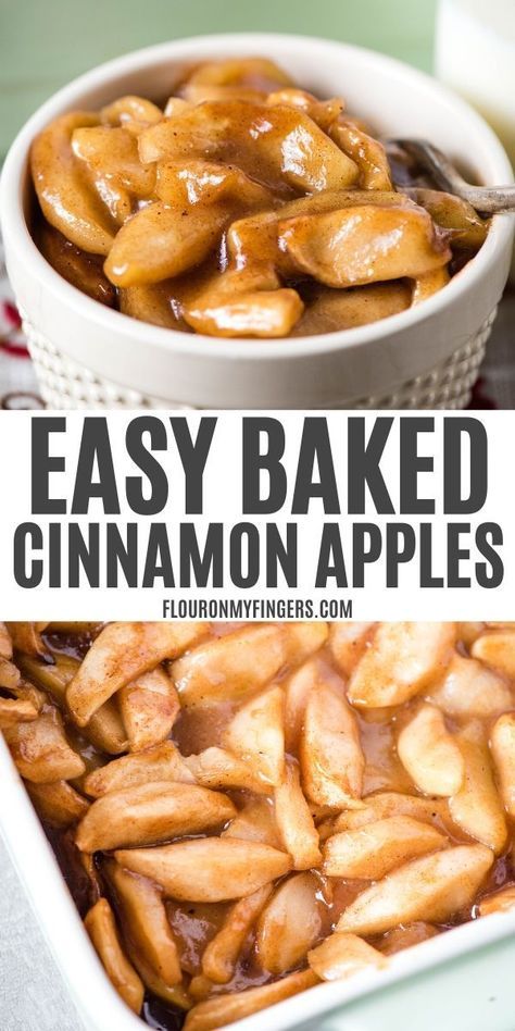 Easy Baked Cinnamon Apples - Flour On My Fingers
