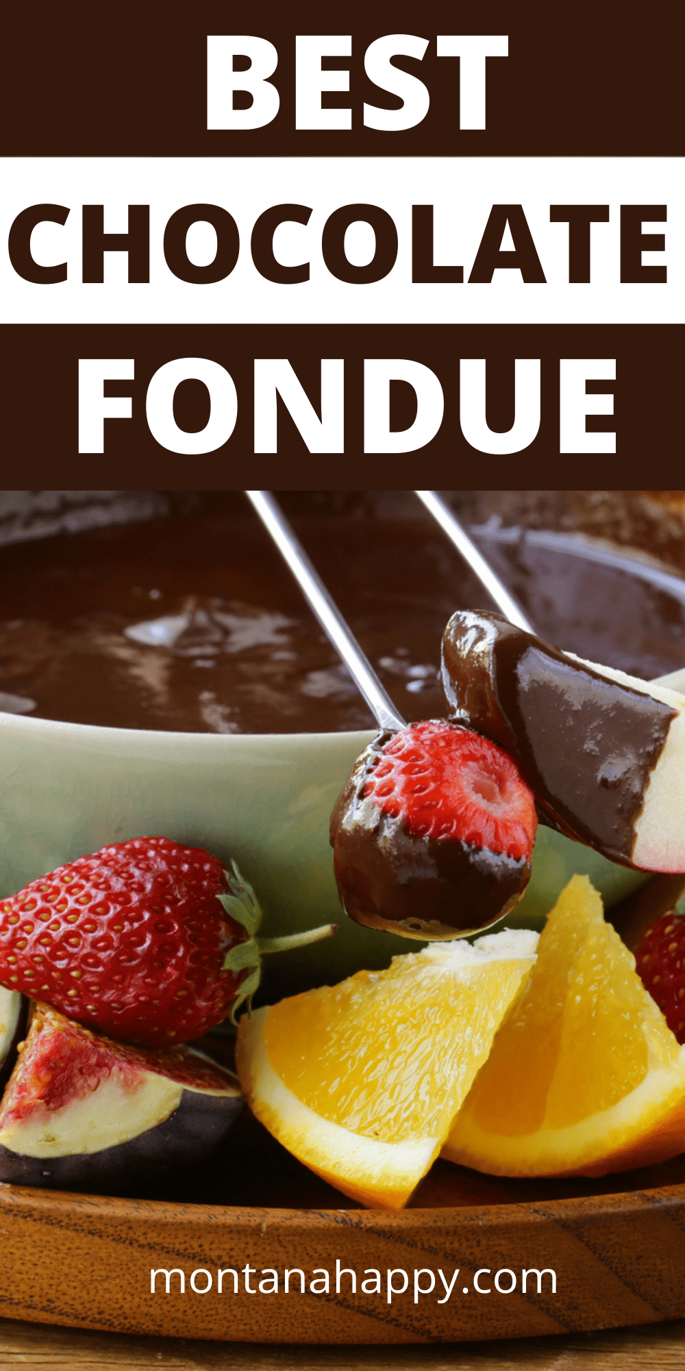 Easy Creamy Chocolate Fondue Recipe , The BEST, , Montana
