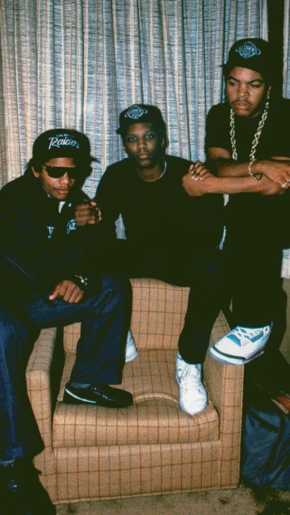 Eazy E, Ice Cube And Mc Ren