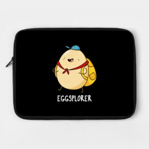 Eggsplorer Cute Egg Pun Laptop Case HD Wallpaper