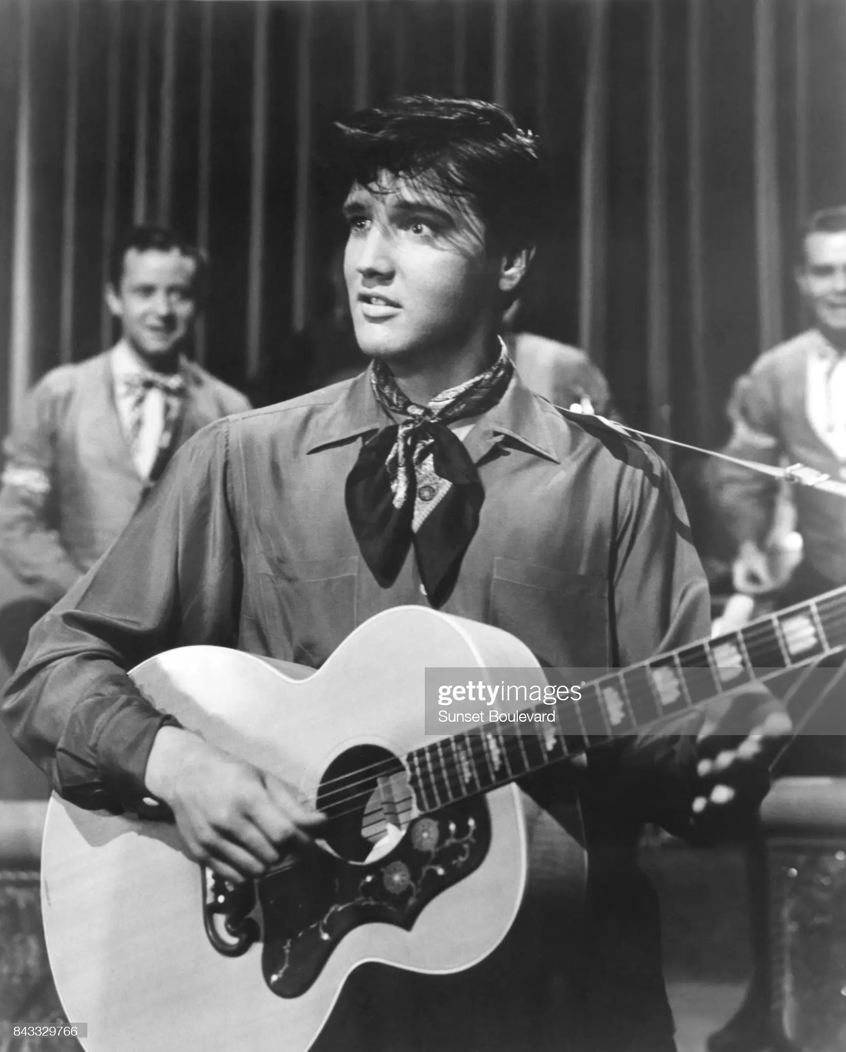 Elvis Presley on the set of 'King Creole' directed by Michael Curtis