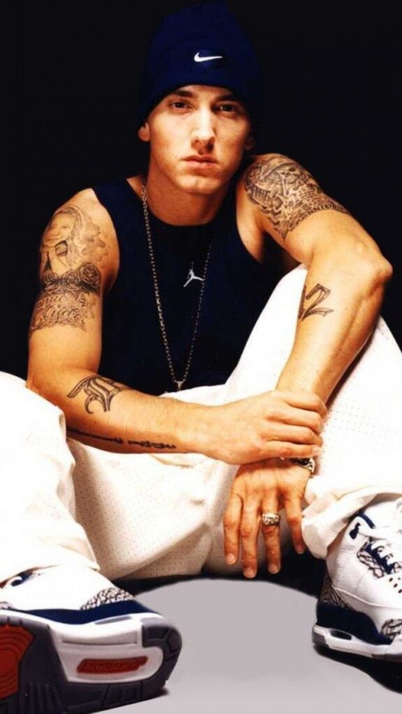 Eminem Tattoos Nike Logo Iphone 6 Plus Hd Wallpaper