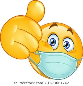 Emoji Emoticon Medical Mask Over Mouth Stock Vector (Royalty Free) 1673061742 |  Images