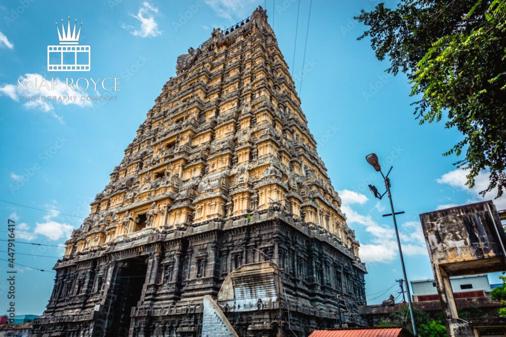 Entrance Tower Gopuram Of Ekambareswarar Temple Earth Linga Kanchipuram