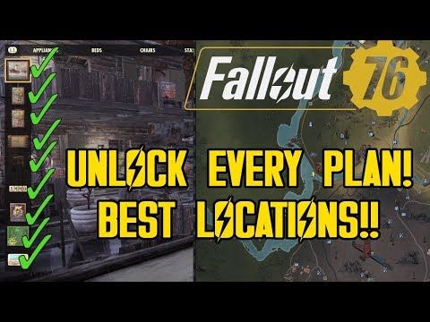 Fallout 76 - Fastest Way To Get Every Type Of Plan!! Best Locations! (Guide By L