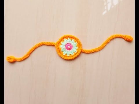 Fast And Easy Handmade Crochet Rakhi Tutorial Images