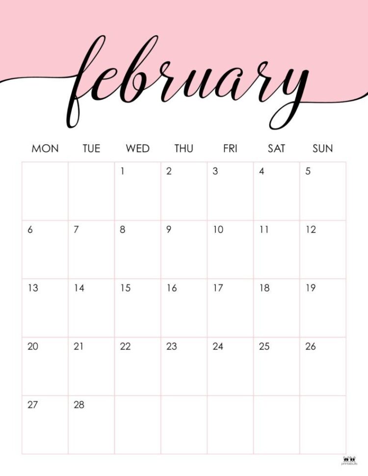 February 2023 Calendars - 50 Free Printables | Printabulls