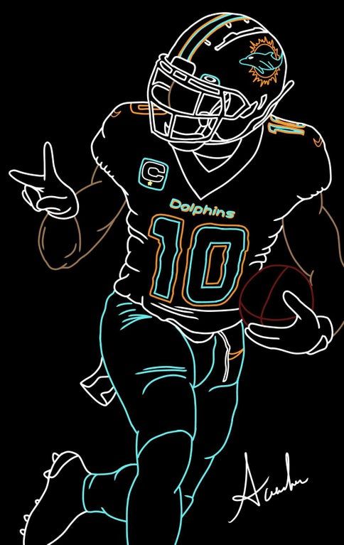 Finished Tyreek Hill! Neon Style!