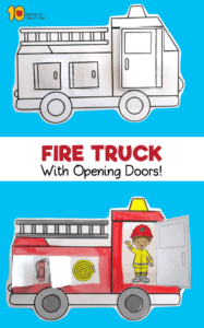 Fire Truck With Opening Doors Printable , 10 Minutes of Quality Time HD Wallpaper