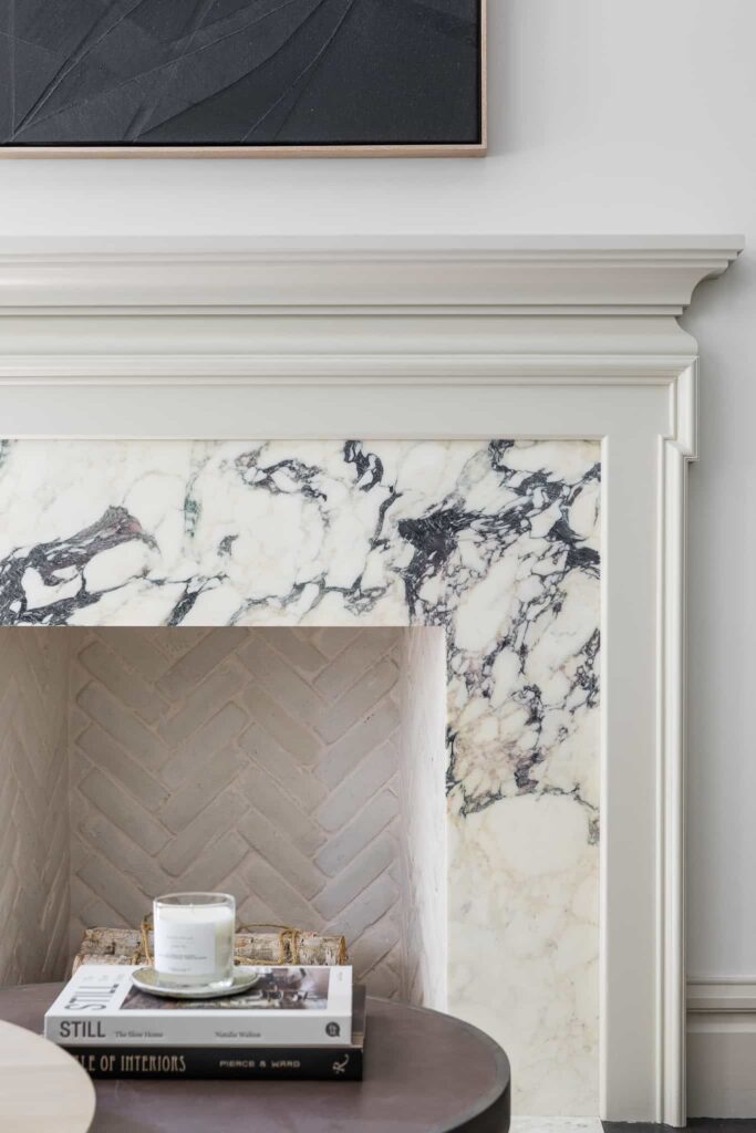 Fireplace Inspiration With Marble Slab