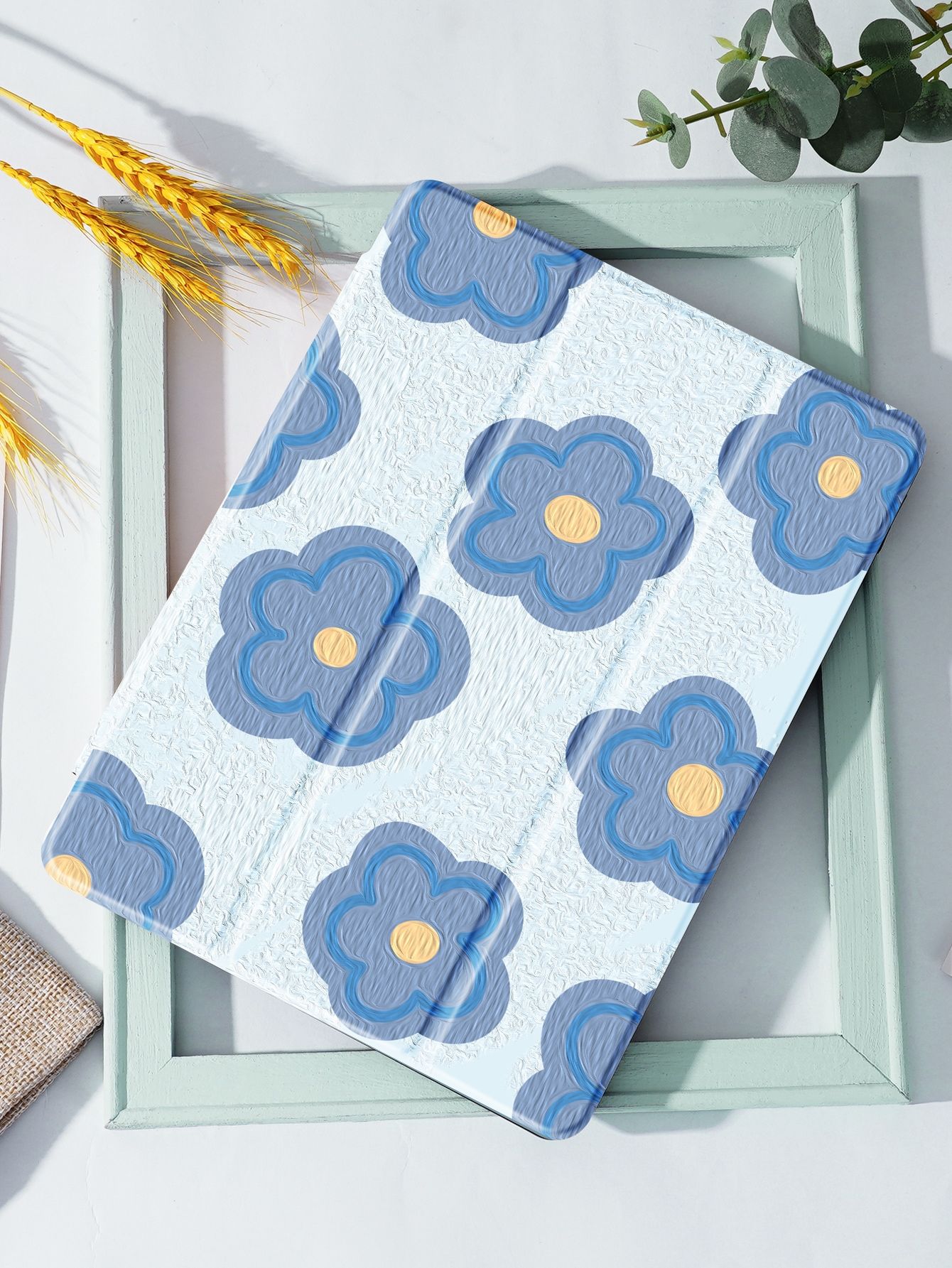 Flower Pattern Case Compatible With iPad