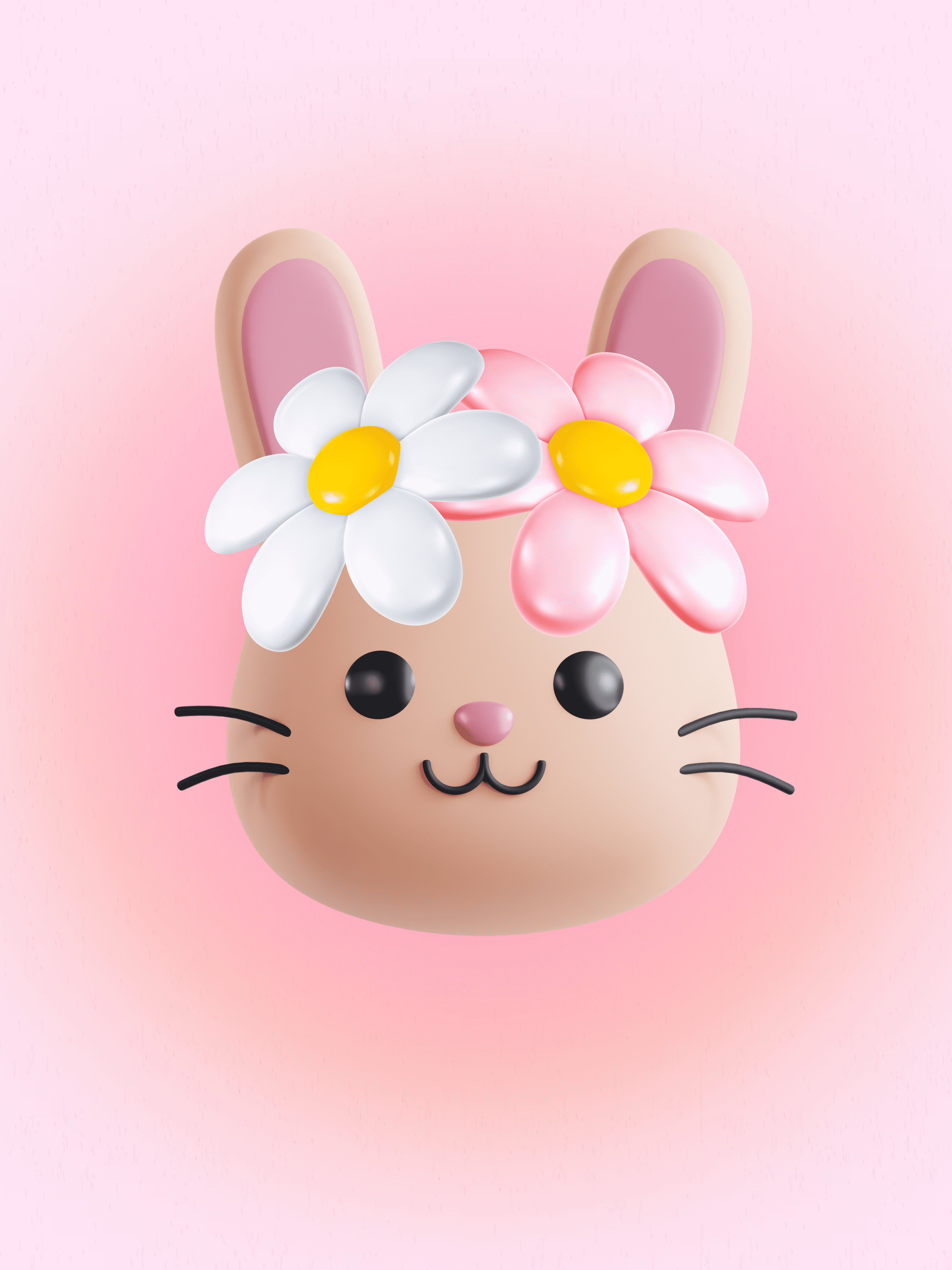 Flower bunny kawaii profile picture🐰