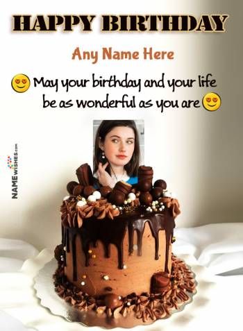 Fondant Birthday Cake With Name Images