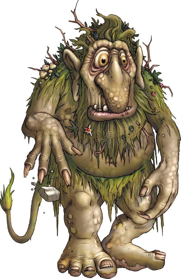 Forest Troll stock illustration. Illustration of tail - 25301214