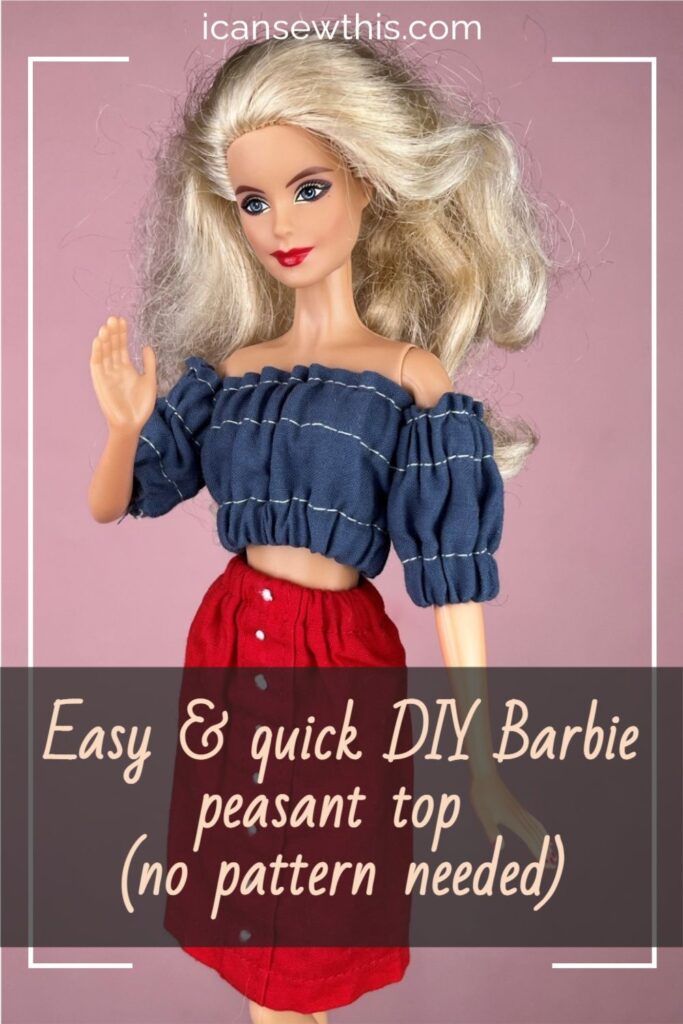 Free Barbie Top Pattern For Beginners 15Minute Diy Images