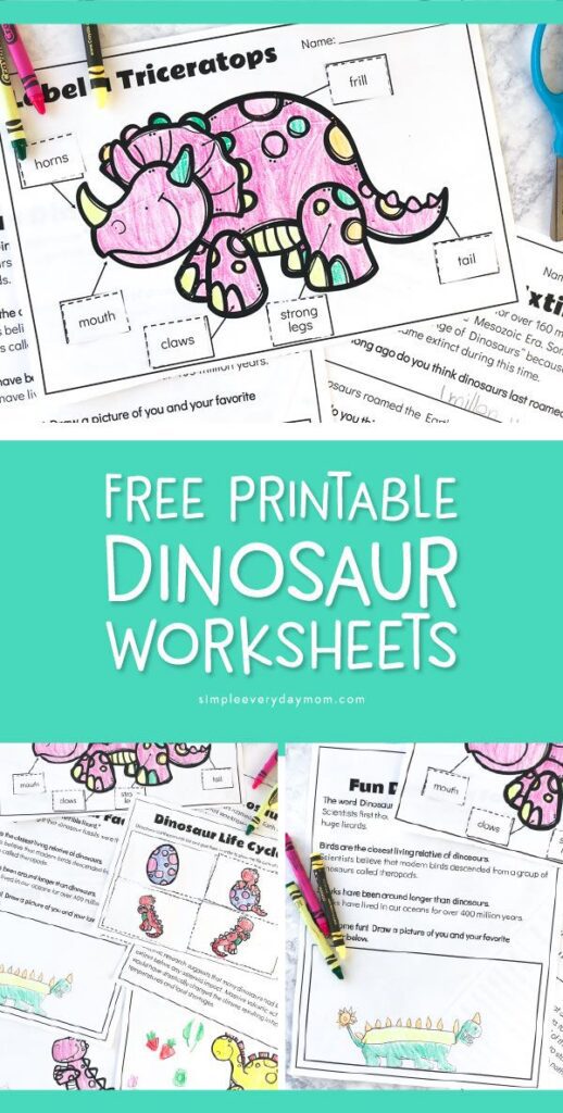 Free Dinosaur Preschool Printables Images