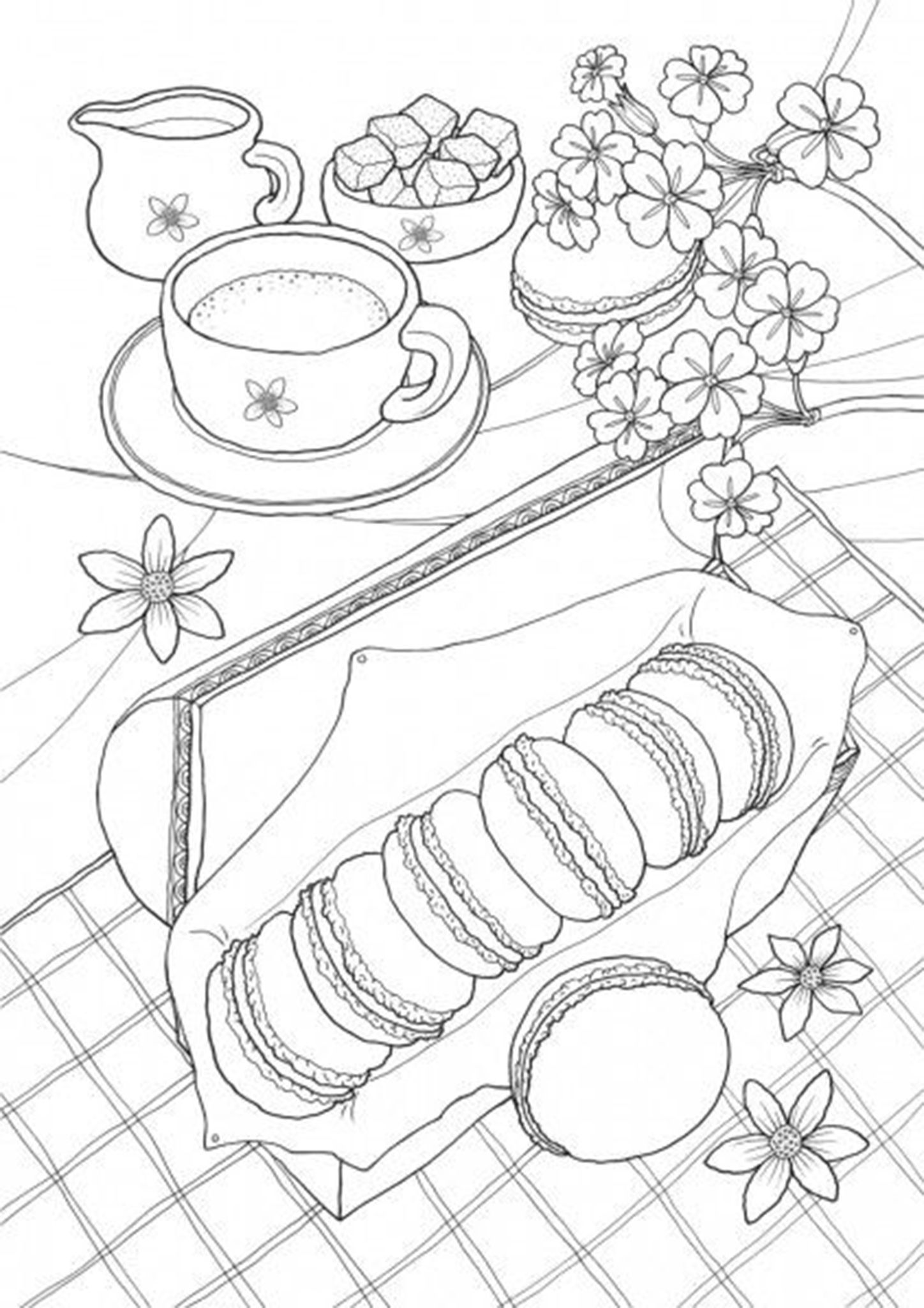 Free & Easy To Print Food Coloring Pages