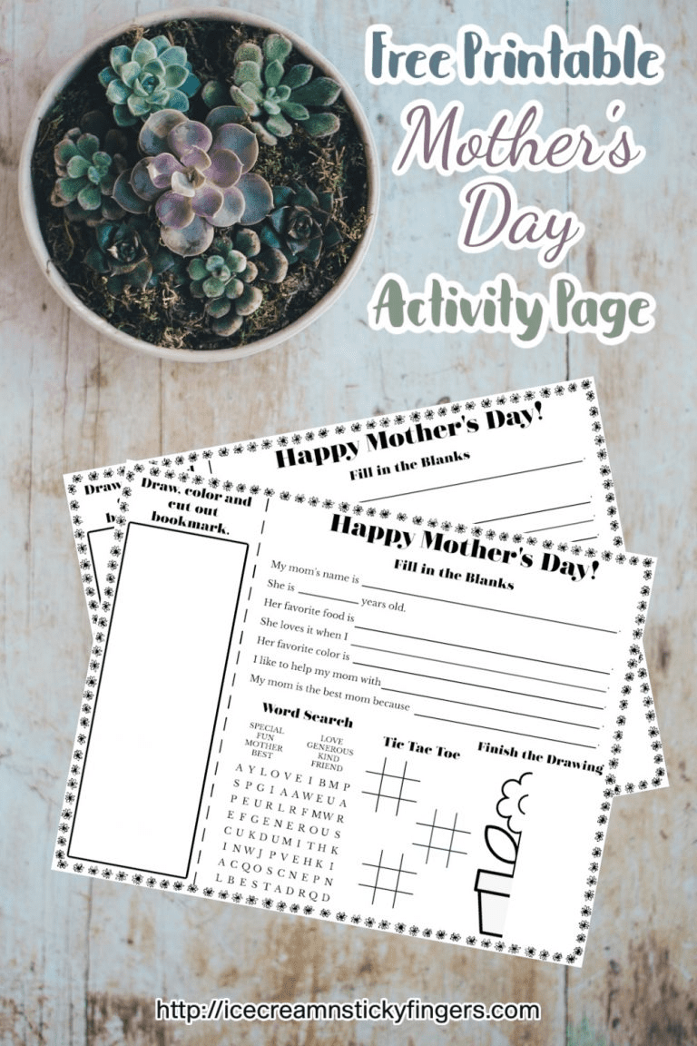 Free Happy Mother's Day Printable and Bookmark