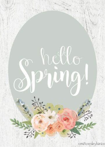 Free Hello Spring Farmhouse Printable Creations By Kara Images
