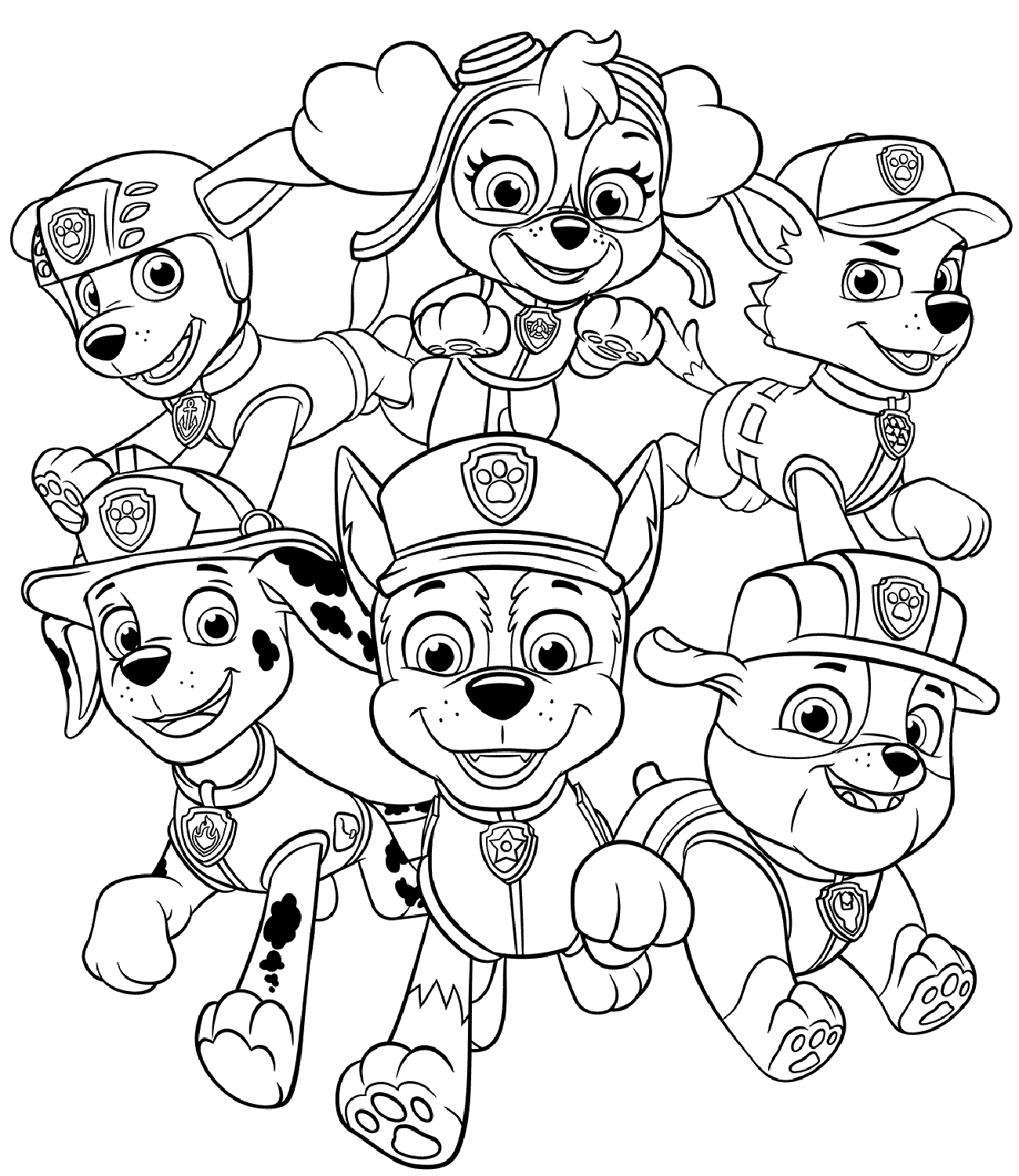 Free Printable Paw Patrol Coloring Pages For Kids A05