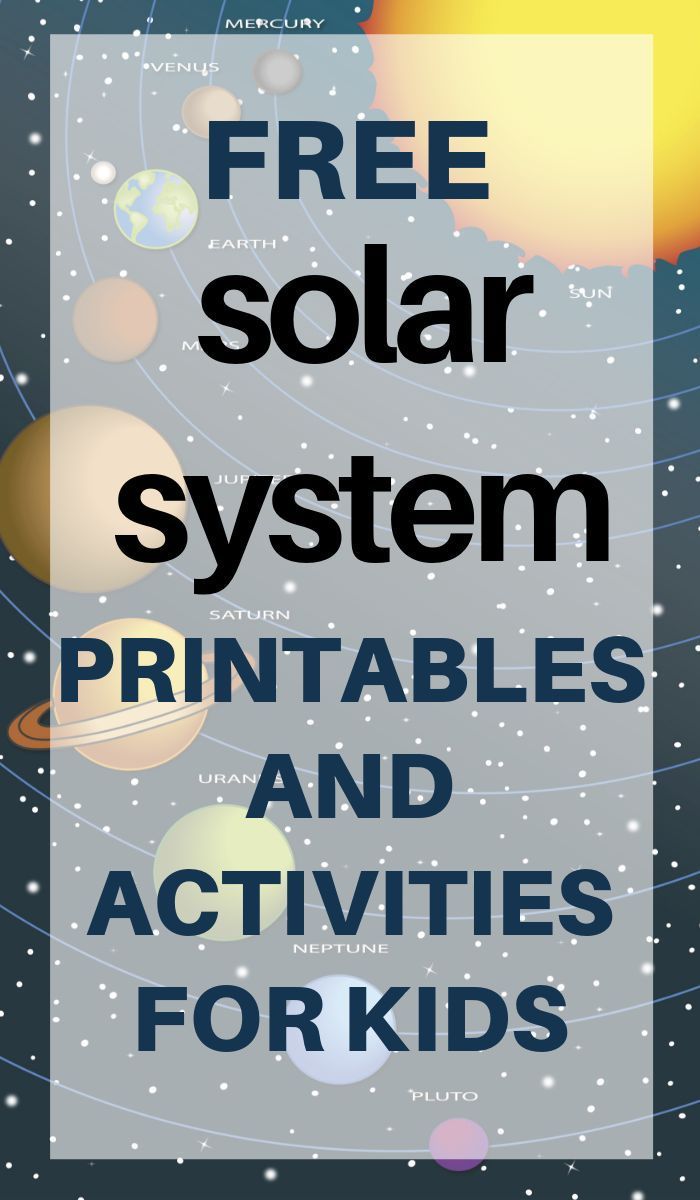 Free: Solar System Printables and Activities