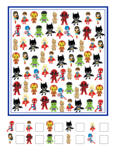 Free Superhero I Spy Printable HD Wallpaper