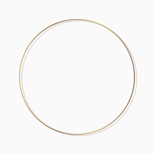 Free Vector | Circle round frame on a blank background