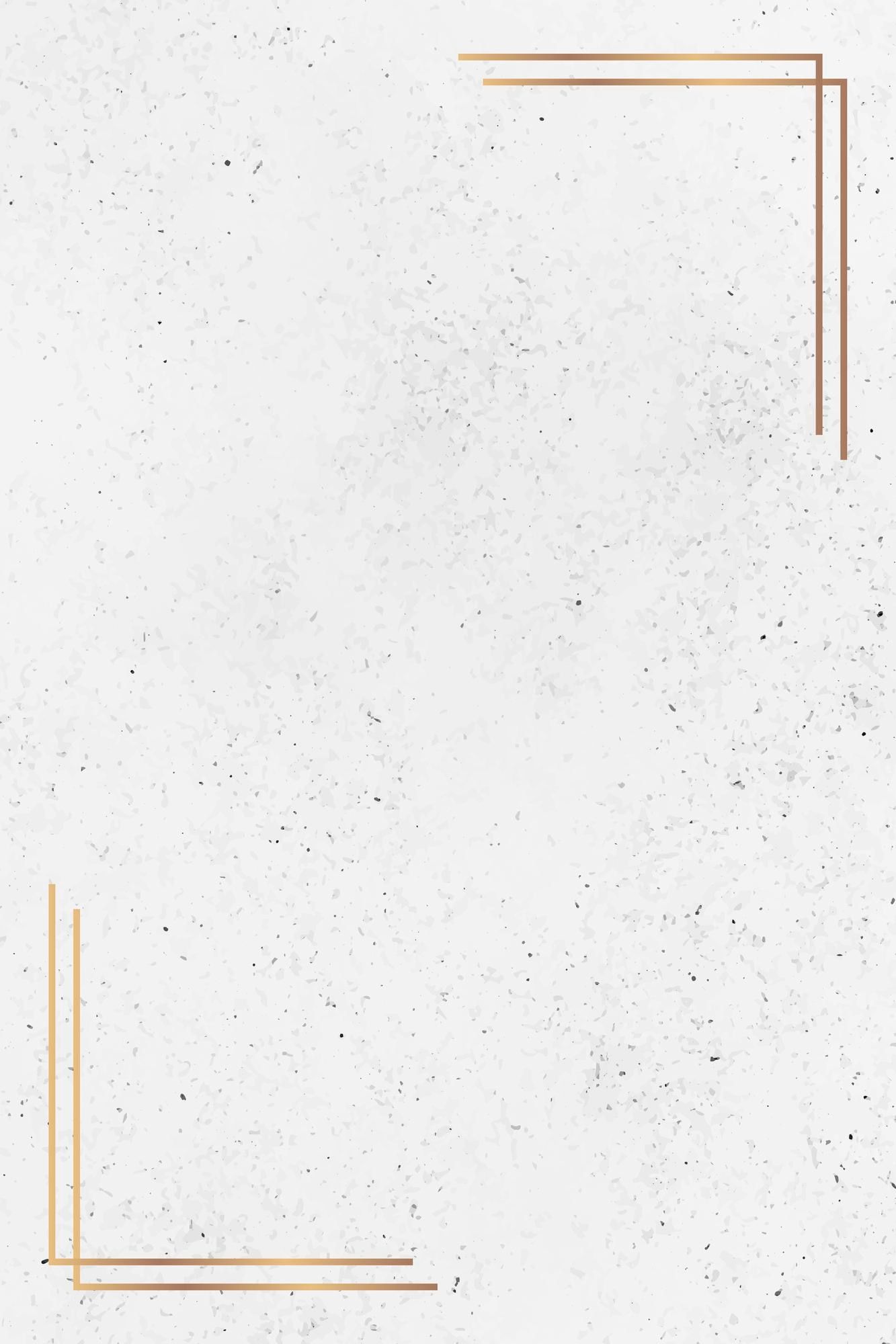 Free Vector | Gold frame on white marble background HD Wallpaper