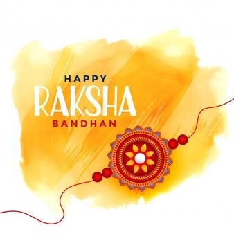 Free Vector Happy Raksha Bandhan Watercolor Background Images