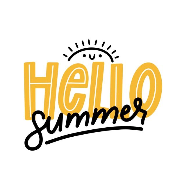 Free Vector | Minimalist hello summer lettering