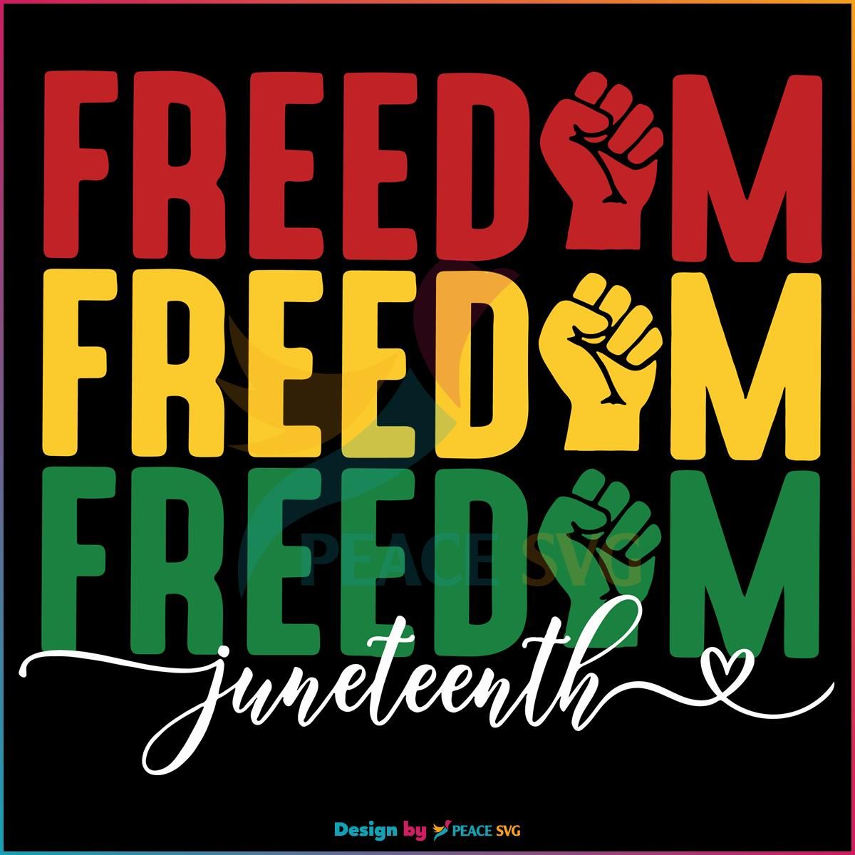 Freedom Juneteenth Happy Juneteenth Raise Hand Svg