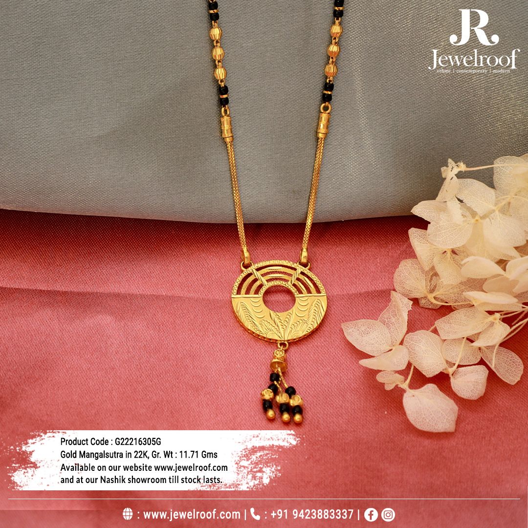 GOLD MANGALSUTRA BY JEWELROOF. Images