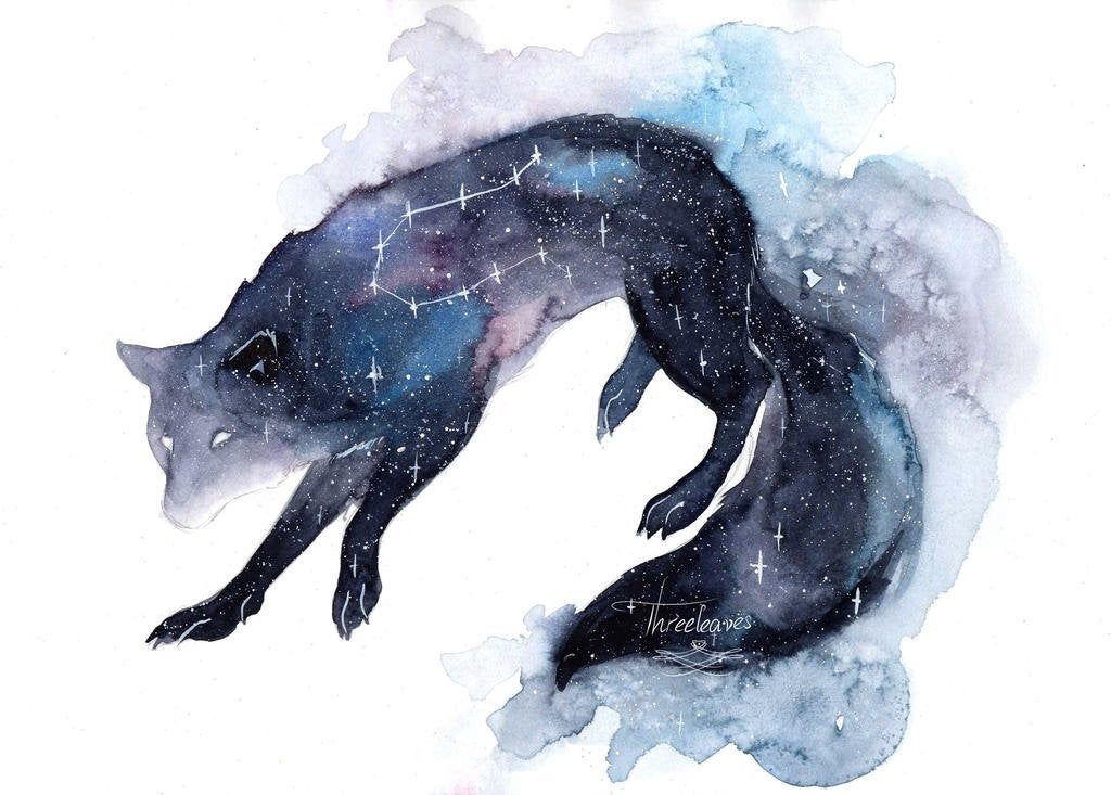Galaxy Wolf by ThreeLeaves
