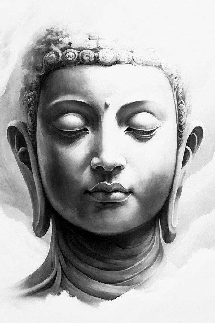 Gautam Buddha sketch HD Wallpaper